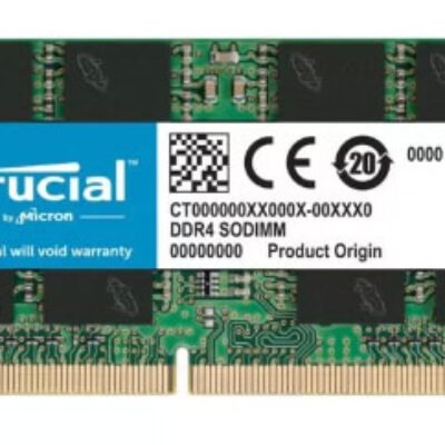 CRUCIAL – DDR4 – MODULE – 8 GO – SO DIMM 260 BROCHES – 3200 MHZ / PC4-25600 – MÉMOIRE SANS TAMPON
