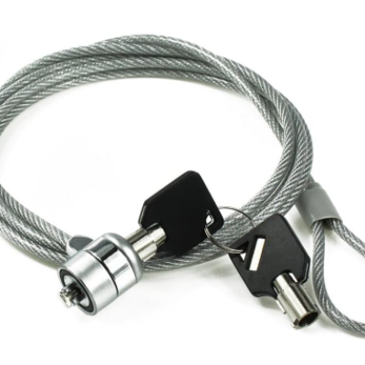 Câble antivol en alliage de zinc Longueur de câble : 1m80 Diamètre de câble : 5mm